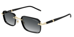 Mont Blanc MB 0483S - 001 GOLD/BLACK grey gradient