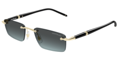 Mont Blanc MB 0484S - 004 GOLD/BLACK grey double gradient