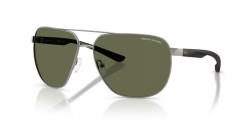 Armani Exchange AX 2047S - 60689A SHINY GUNMETAL dark green polarized
