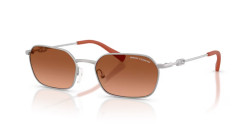 Armani Exchange AX 2056S  - 602078 MATTE SILVER orange gradient brown