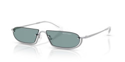 Armani Exchange AX 2058S - 60209C MATTE SILVER light blue mirror silver int