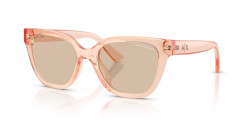 Armani Exchange AX 4164SU - 839593 TRANSPARENT PEACH light brown