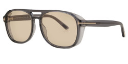 Tom Ford FT 1022 ROSCO - 20E TRANSPARENT DARK GREY light brown photochromic