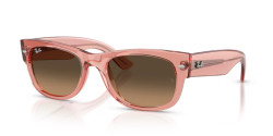 Ray Ban RB 0832S MEGA WAYFARER II - 684843 TRANSPARENT PINK light brown gradient black