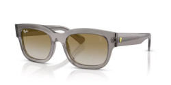 Ray-Ban RB 2228M - F7046E TRANSPARENT GREY brown mirror gold