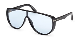 Tom Ford FT 1182 ACHILLES - 01V SHINY BLACK blue photochromic