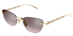 Gucci GG 2063S - 005 GOLD brown gradient mirror