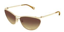 Chloe CH 0386S - 004 GOLD orange double gradient