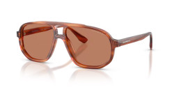 Emporio Armani EA 4263U - 632973 STRIPED DARK BROWN brown
