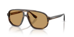 Emporio Armani EA 4263U - 632673 STRIPED DARK GREEN brown