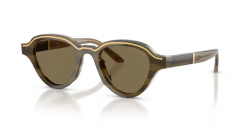 Emporio Armani EA 4264U - 633873 BROWN ON STRIPED BEIGE light brown
