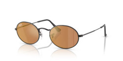Ray-Ban RB 3547N OVAL - 002/40 BLACK brown mirror gold