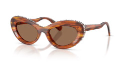 Swarovski SK 6061U - 109173 STRIPED HAVANA dark brown