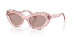 Swarovski SK 6061U - 11057N TRANSPARENT DARK PINK light purple brown