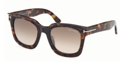 Tom Ford FT 1115 LEIGH - 02 - 52G DARK HAVANA gradient brown mirror
