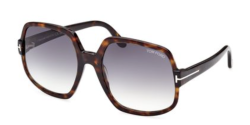 Tom Ford FT 0992 DELPHINE - 52W DARK HAVANA gradient blue