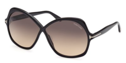 Tom Ford FT 1013 ROSEMIN - 01B SHINY BLACK gradient smoke