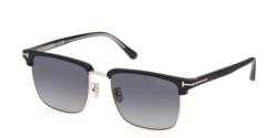 Tom Ford FT 0997-H HUDSON-02 - 02D MATTE BLACK smoke polarized