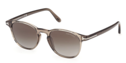 Tom Ford FT 1302 HOLT-02 - 45B TRANSPARENT LIGHT CAMEL BROWN gradient greyish brown
