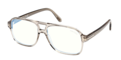 Tom Ford FT 6058-B - 051 TRANSPARENT MASTIC BROWN