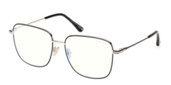 Tom Ford FT 6136-B - 001 SHINY BLACK ON GOLD