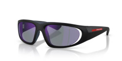Prada PS B03S - 1BO10J MATTE BLACK dark blue mirror violet