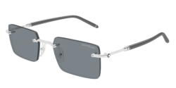 Mont Blanc MB 0482S - 002 SILVER/GREY grey