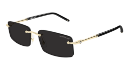 Mont Blanc MB 0443S - 001 GOLD grey