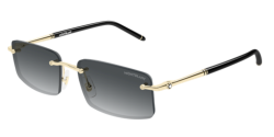 Mont Blanc MB 0443S - 007 GOLD grey gradient
