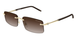 Mont Blanc MB 0443S - 008 GOLD brown gradient