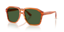 Dolce&Gabbana DG 4568 - 34839A TRANSPARENT CAMEL ON STRIPED GINGER dark green polarized