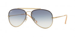 Ray-Ban RB 3584 N 001/19  GOLD clear gradient light blue