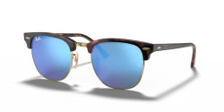Ray-Ban RB 3016 CLUBMASTER - 114517 HAVANA ON GOLD blue flash