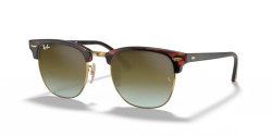 Ray-Ban RB 3016 CLUBMASTER - 990/9J RED HAVANA  green gradient flash