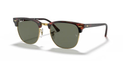 Ray-Ban RB 3016 CLUBMASTER - 990/58 RED HAVANA  green polarized